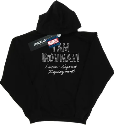 Produktbild von Marvel - "I Am Iron Fist Man" Kapuzenpullover für Herren BI16077 (S) (Schwarz)