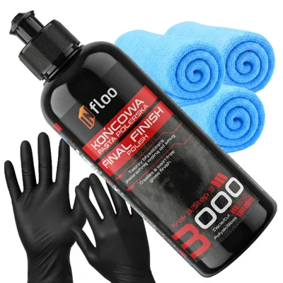 Produktbild von INfloo Polierpaste Finish 3000 300ml Autolack Hochglanz + Mikrofasertücher
