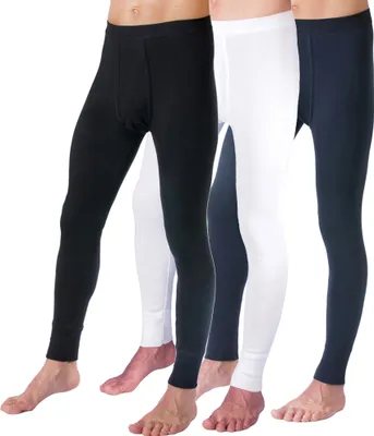 Produktbild von HERMKO 3540 Herren lange Unterhosen mit Eingriff und Weichbund aus 100% Baumwolle in Feinripp, verschiedene Farben, Größe:D 6 = EU L, Farbe:weiß