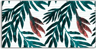 Produktbild von Coloray Canvas 120x60  Wandbild Leinwand Bilder Foto Bild Natur Blatt Aquarell blätter