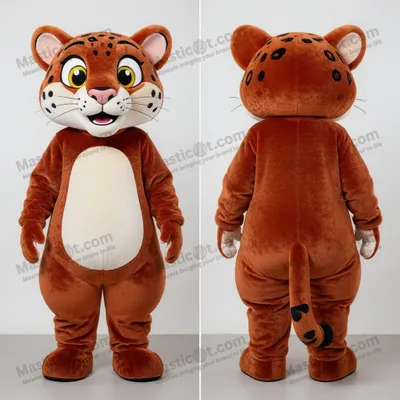 Immagine prodotto di Costume MASTICOT da cheerleader Jaguarundi arancione ruggine giocosa