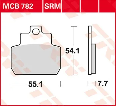 Obrázok produktu pre Plaquettes de frein TRW Trw Sinter Mcb782Srm