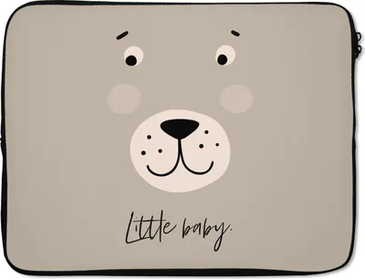 Produktbild von MuchoWow® Laptop Hülle 15 Zoll Zitate - Sprichwörter - Kleines Baby - Kinder - Baby - Jungen - Mädchen Laptoptasche - Laptoptasche - Sleeve - Rundum-Schutz