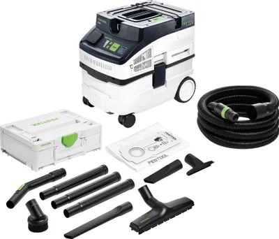 Produktbild von Festool CT 15 CLEANTEC Absaugmobil 1200 Watt 15 l ( 578327 ) + 7 tlg. Standard Reinigungsset ( 577257 )