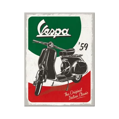 Image de Nostalgic-Art - Aimant 6 x 8 cm - Vespa - The Italian Classic