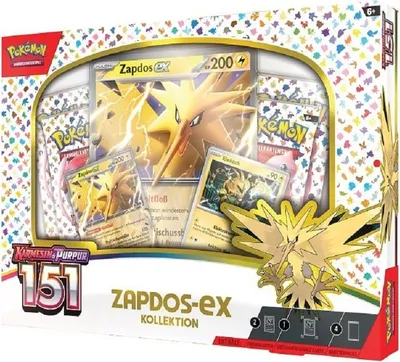 Immagine prodotto di Pokémon Scarlatto e Violetto 151 - Collezione Zapdos-ex - Versione tedesca