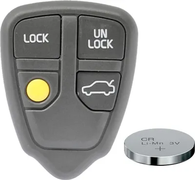Produktbild von Auto Schlüssel Funk Fernbedienung 1x Gehäuse Fernbedienung 4 Tasten + 1x CR2032 Batterie kompatibel mit Volvo
