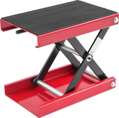 Image de Cric pour moto, réglable en hauteur, capacité de charge 500 kg, rouge