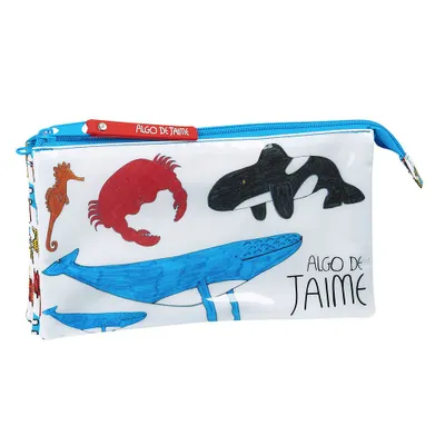 Image de Safta Algo De Jaime Ocean Trousse à crayons Triple White Taille unique