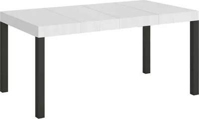 Produktbild von Ausziehbarer Tisch 90x130/234 cm Everyday Premium Weiß Esche Anthrazit Gestell
