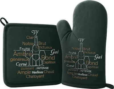 Image de Gant et manique de cuisine Saveurs du vignoble