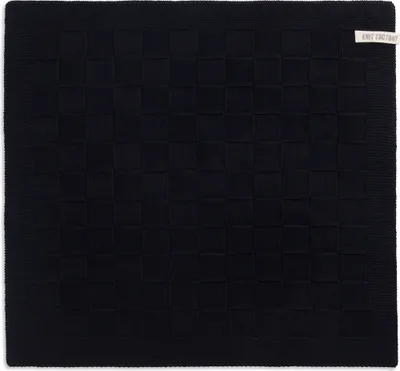 Produktbild von Knit Factory Küchentuch Uni - Schwarz - 50x50 cm