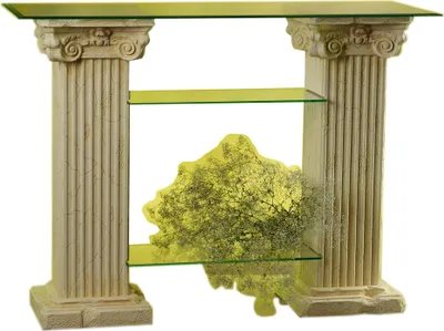 Produktbild von TV Rack Regal Fernshschrank Verkaufstresen Kassentisch Säulenregal Glasregal