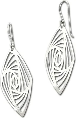 Image de SilberDream Boucles d'oreilles dames Carré Pendentif d'oreilles 925 VRAI bijoux en argent D2SDO8816J