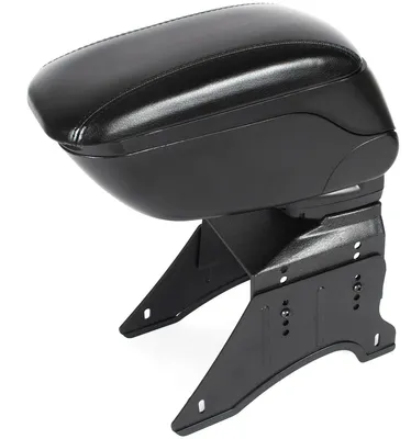 UNIVERSAL Mittelarmlehne Höhenverstellbar Leder Schwarz KOMPLETT viele Fahrzeuge – Produktansicht