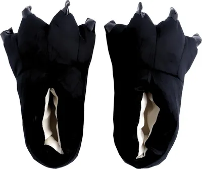 Produktbild von Zolta Plüsch Hausschuhe für Damen - Pantoffelnmit Tiere - Flauschige kuschel Slippers - Lustige warme Puschen für Winter - Schwarz - 35-40