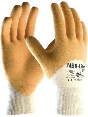 Produktbild von ATG Nitrilhandschuhe NBR lite gelb Arbeitshandschuhe  1 Paar Gr. 8