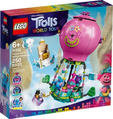 Zdjęcie produktu dla LEGO Trolls Poppy’s Hot Air Balloon Playset, Zestaw do budowania, 6 lat(a), 250 szt., 180 g
