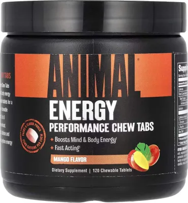 Produktbild von Universal Nutrition Animal Energy Chews – 120 Kautabletten Mango