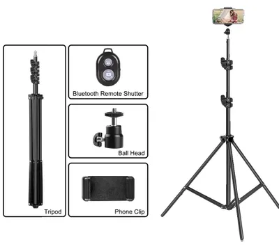 Obrázok produktu pre Stativ, mini ľahká konštrukcia, nastaviteľná výška, 200 cm s Bluetooth