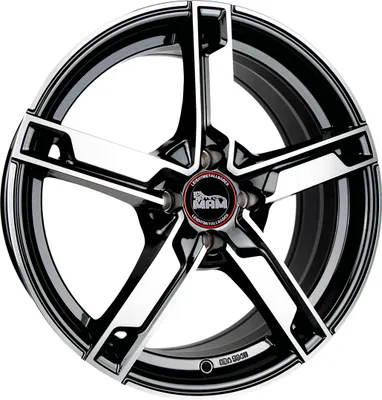 Produktbild von 17 Zoll MAM W4 5x114,3 ET40 Alufelgen BLACK FRONT POLISH