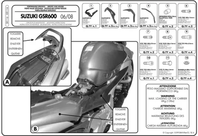 Immagine prodotto di Portapacchi Monokey GIVI SR116 con piastra