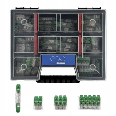 Produktbild von Satz EDO Technic Steckverbinder für alle Kabeltypen | 20x EDO2411, 20x EDO412, 20x EDO413 5xEDO415 + KNO20154