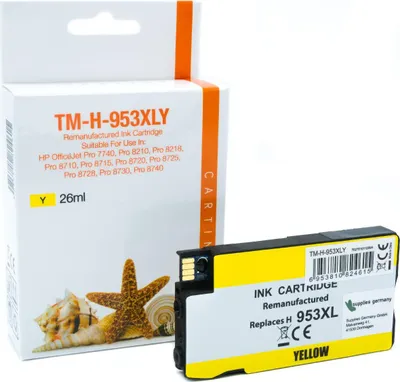 Produktbild von yellow Tinte/Tintenpatrone 4.1-F6U18AE [ mit Chip ]  kompatibel mit HP F6U18AE [ 953XL ]  Seiten: 1.600