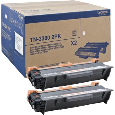 Produktbild von Brother TN3380 2PK - 2er-Pack - Schwarz - original