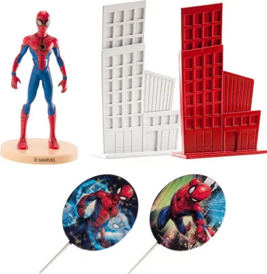 Produktbild von Spiderman und die Stadt Kuchen Figur