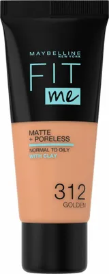 Image de Maybelline New York Fit Me Matte + Poreless Foundation 312 Golden 30ml