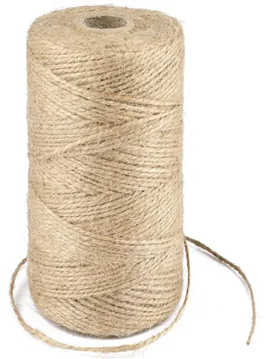 Produktbild von Jute-Kordel, 500 Meter, 1 mm Durchmesser, für Garten und Bastelarbeiten