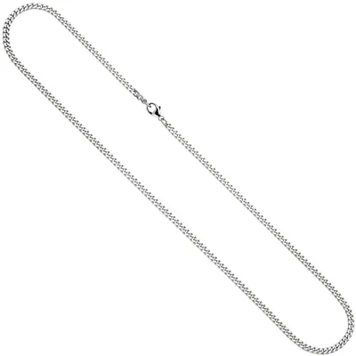 Produktbild von 3,3mm Panzerkette Goldkette Kette 585 Gold Weißgold Uni 50cm