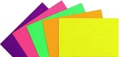 Produktbild von Tektura falista kolorowa fluo 25x35cm 10 arkuszy