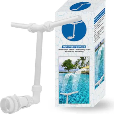 Produktbild von INF Doppeldüsen Poolbrunnen: Verstellbarer Wasserfallsprüher für Pools