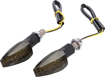 Zdjęcie produktu dla Kierunkowskazy LED motocyklowe RP12 E-mark 2 sztuki przyciemniane na czarno
