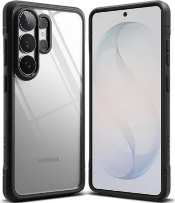 Produktbild von Handyhülle für Galaxy S26 Ultra, Ringke Fusion Bold, Transparent mit schwarzen Rahmen
