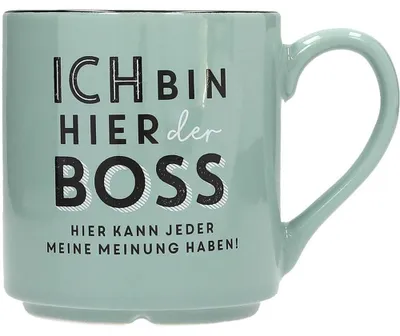 Image de Tasse préférée Tasse à anse avec slogan, 300 ml - Je suis le patron ici Tout le monde peut...