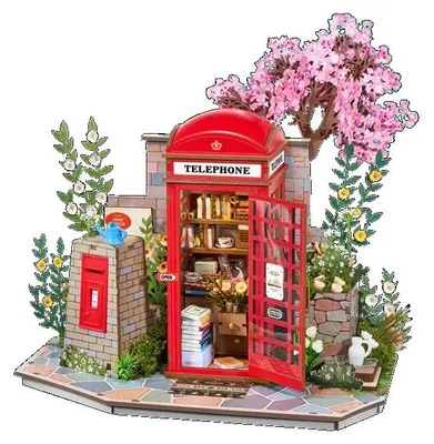 Immagine prodotto di Puzzle 3D, Blossom Book Booth, Legno, RoLife, 116 pezzi
