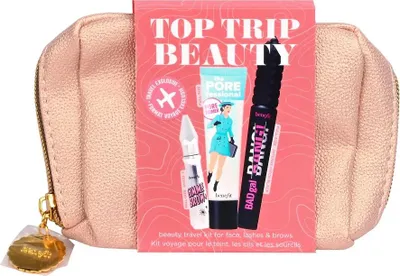 Produktbild von Benefit Top Trip Set: Primer 22Ml + Mascara 8.5G + Brow 3G + Pouch