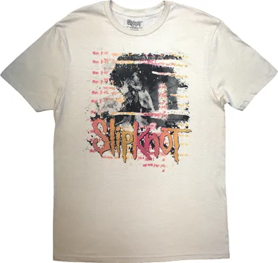 Produktbild von Slipknot - T-Shirt Rückseitiger Aufdruck für Herren/Damen Uni - 25. Jahrestag RO13462 (S) (Sand)