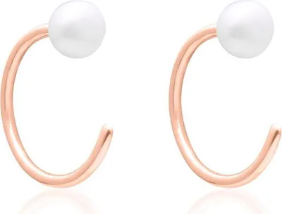 Produktbild von Damen Ohrklemmen von JEWLIX aus 925er Silber, rosé, Zirkonia