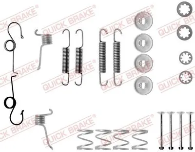 Produktbild von QUICK BRAKE Zubehörsatz Bremsbacken 105-0511 Hinten für FORD FIESTA I (GFBT)