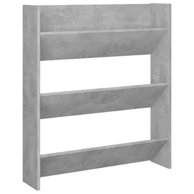 Produktbild von Wand-Schuhschrank Betongrau 80x18x90 cm Holzwerkstoff