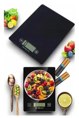 Produktbild von Küchenwaage digital 5kg LCD präzise elektronische Waage schwarz
