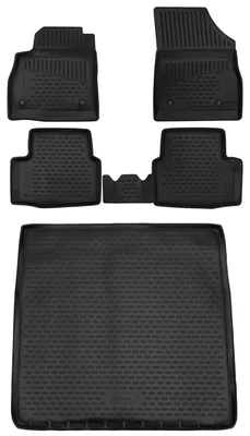 Produktbild von Gummi Kofferraumwanne + Fußmatten Set für Opel Astra K Caravan, Bj. 2015-
