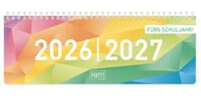 Produktbild von Tischkalender Rainbow Schuljahr 2026/2027