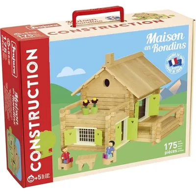 Image de Maison en rondins 175 pièces - jeujura - 8049 - jeu construction en bois