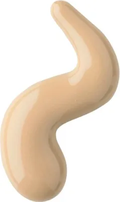 A swatch of liquid foundation is shown against a white background.