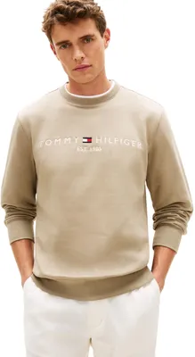 Immagine prodotto di Felpa da uomo Tommy Hilfiger, logo, senza cappuccio, color beige (Keystone), taglia S